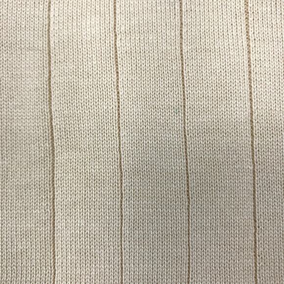 BRANDINI Italy Silk Polo Top Men XXL Sand Wide Rib Business Casual Academia Y2K - Picture 3 of 10